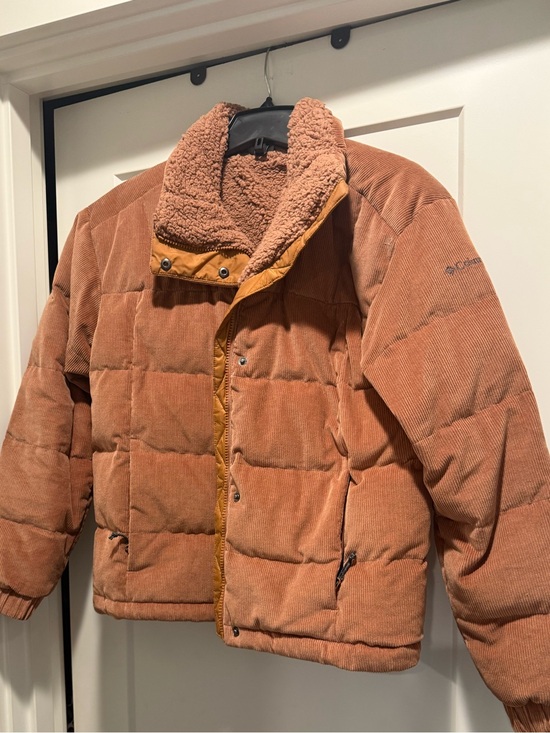 Columbia Jackets & Blazers - Columbia Rust Brown Corduroy Puffer Jacket